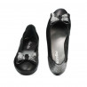 Balerini dama 6014 negru combinat