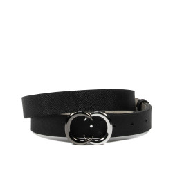 Curea dama 37m negru presat
