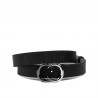 Curea dama 37m negru presat