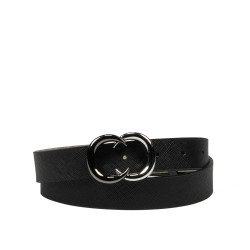 Curea dama 37m negru presat