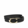 Curea dama 35m negru presat