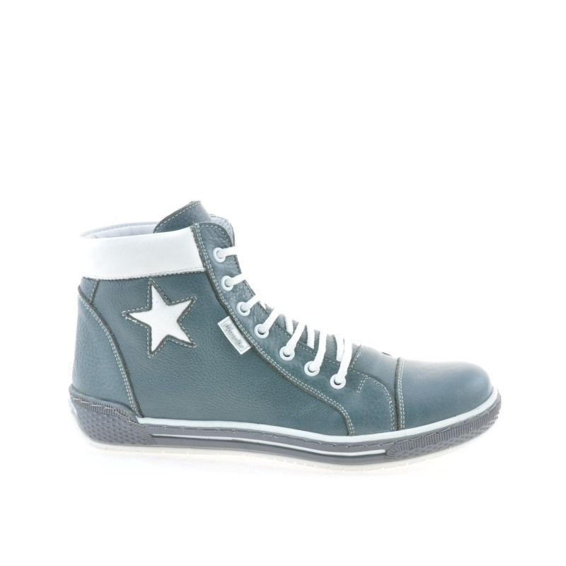 Ghete dama 3274 gri+alb