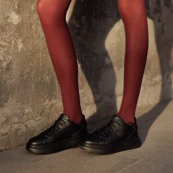 Pantofi sport dama 6077 negru combinat lifestyle