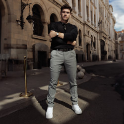 Férfi öv 76b fekete lifestyle