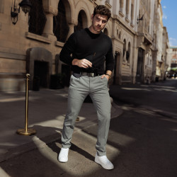 Férfi öv 76b fekete lifestyle