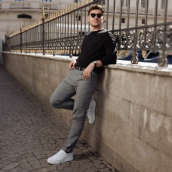 Férfi öv 76b fekete lifestyle