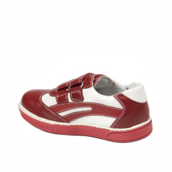 Pantofi copii mici 16-1c rosu+alb