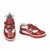 Pantofi copii mici 16-1c rosu+alb