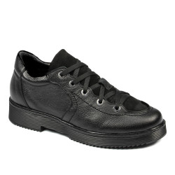 Pantofi casual dama 6026 negru combinat