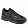 Pantofi casual dama 6026 negru combinat
