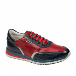 Pantofi sport adolescenti 374 indigo+rosu