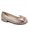 Női balerina 6050 poros rózsaszín kombinált