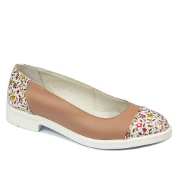 Női balerinák 6036 kombinált natúr