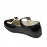 Pantofi copii mici 51c lac negru+bej