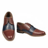 Pantofi eleganti barbati 880 maro+indigo
