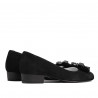 Pantofi eleganti/casual dama 1290 negru antilopa