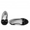 Pantofi eleganti/casual dama 1290 negru antilopa
