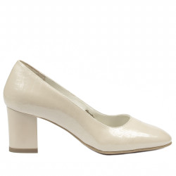 Pantofi eleganti dama 1268 lac ivoriu
