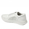 Pantofi sport/casual dama 6010 alb sidef combinat