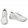 Pantofi sport/casual dama 6010 alb sidef combinat