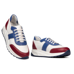 Pantofi sport dama 6030 ciclam+alb