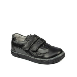 Pantofi copii mici 16c negru+gri
