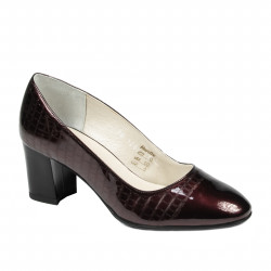 Pantofi eleganti dama 1268 lac bordo
