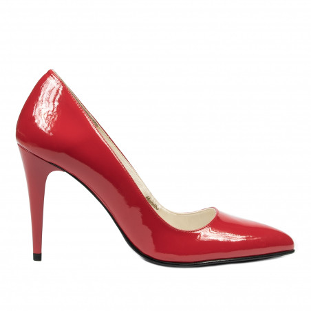 Pantofi eleganti dama 1246 lac rosu
