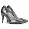 Pantofi eleganti dama 1246 argintiu sidef