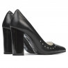 Pantofi eleganti dama 1275 negru satinat