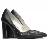 Pantofi eleganti dama 1275 negru satinat