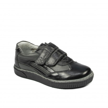 Pantofi copii mici 16-2c negru+gri