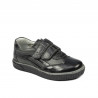 Pantofi copii mici 16-2c negru+gri