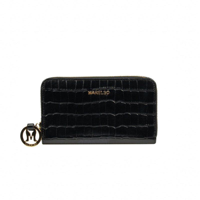 Portofel dama 204g croco negru