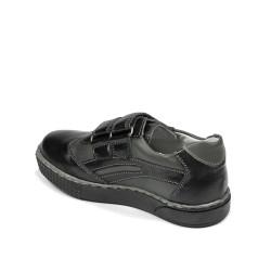 Pantofi copii mici 16-2c negru+gri