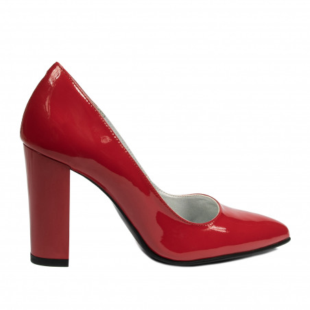 Pantofi eleganti dama 1261 lac rosu