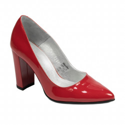 Pantofi eleganti dama 1261 lac rosu