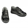 Pantofi copii mici 16-2c negru+gri