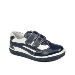 Pantofi copii mici 16-2c indigo+alb