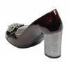 Pantofi eleganti dama 1272 lac bordo