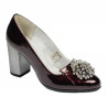 Pantofi eleganti dama 1272 lac bordo