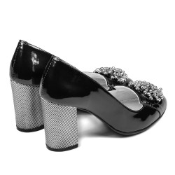 Pantofi eleganti dama 1272 lac negru