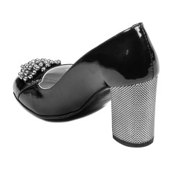 Pantofi eleganti dama 1272 lac negru