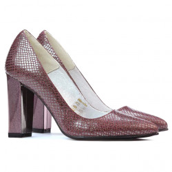 Női elegáns cipő 1261 piton bordó