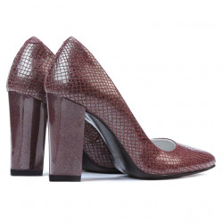 Női elegáns cipő 1261 piton bordó