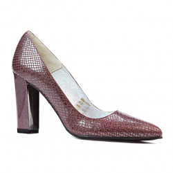 Női elegáns cipő 1261 piton bordó