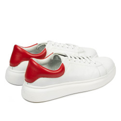 Pantofi sport dama 6008 alb combinat