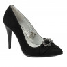 Pantofi eleganti dama 1279 negru antilopa