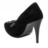 Pantofi eleganti dama 1279 negru antilopa