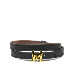 Curea dama 42mc negru napa